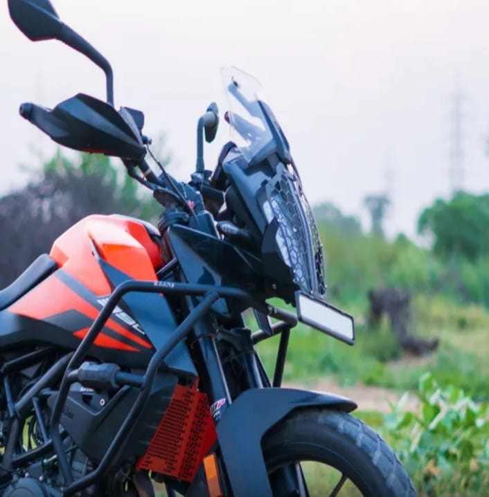 HEAD LIGHT GRILL HEXAGONAL BLACK STAINLESS STEEL KTM ADVENTURE 390