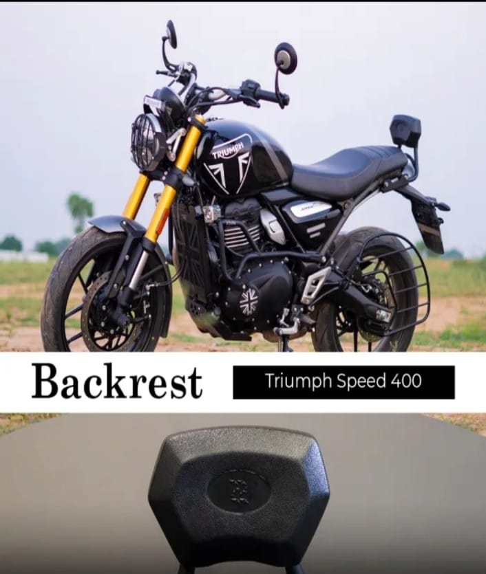 BACK REST BLACK FOR FOR TRIUMPH SPEED 400