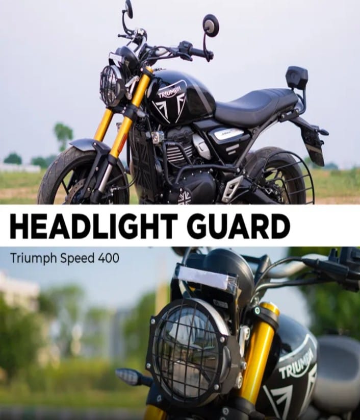 HEAD LIGHT GRILL BLACK FOR TRIUMPH SPEED 400