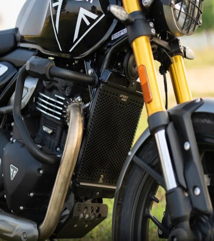 RADIATOR GRILL HONEYCOMB BLACK FOR TRIUMPH SPEED 400