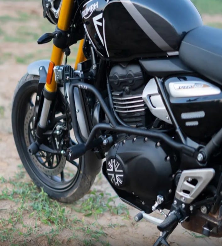 CRASH GUARD WITH SLIDER BLACK FOR TRIUMPH SPEED 400