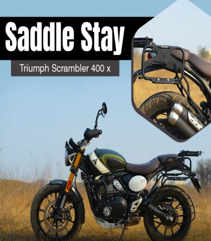 SADDLE STAY MILD STEEL WITH JERRY CAN MOUNT FOR TRIUMPH SCRAMBLER 400