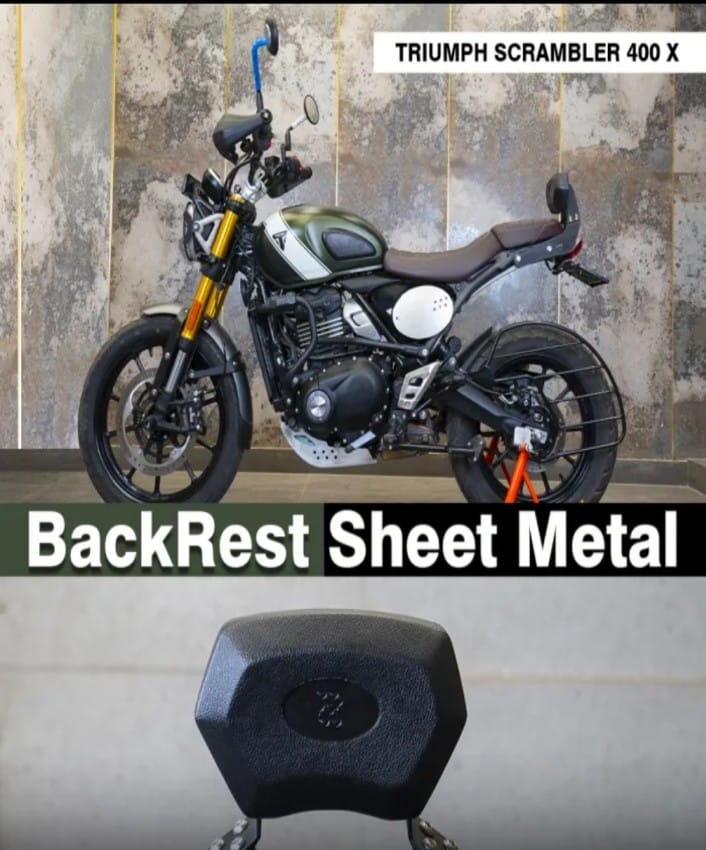 BACK REST SHEET METAL FOR TRIUMPH SCRAMBLER 400
