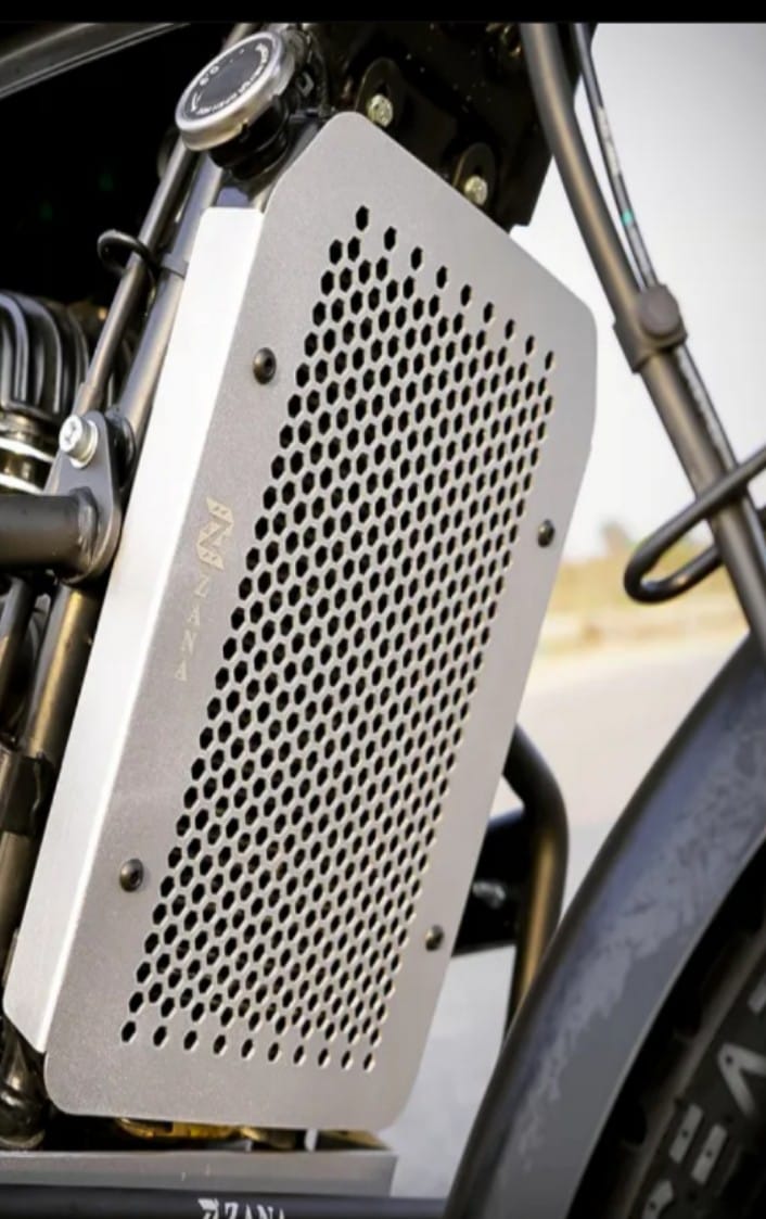 FOR YEZDI ADVENTURE RADIATOR GRILL HONEYCOMB ALUMINIUM (SILVER)