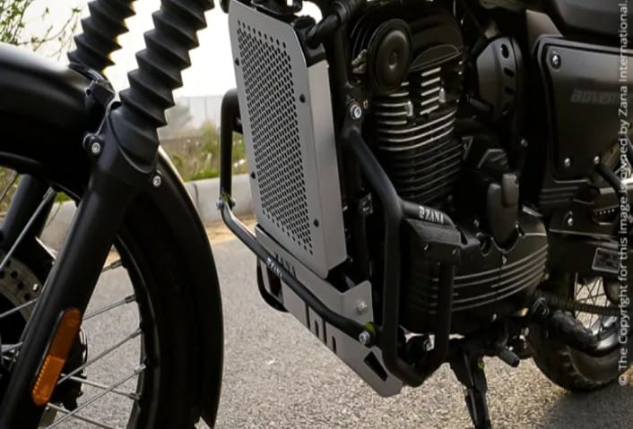 FOR YEZDI ADVENTURE LEG GUARD WITH SLIDER BLACK (LOWER)
