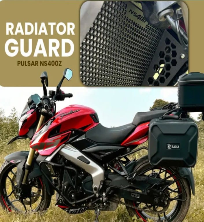 Radiator Guard Honeycomb Black for Bajaj Pulsar NS400z