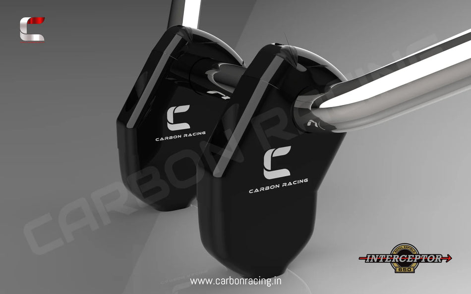 Angled Aluminum Handlebar Risers for Interceptor 650
