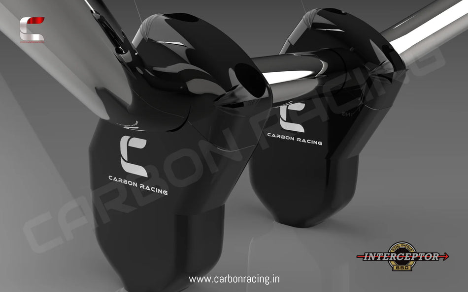 Angled Aluminum Handlebar Risers for Interceptor 650