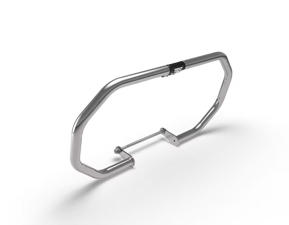Silver Octagon Engine Guard For Royal Enfield New Bullet 350