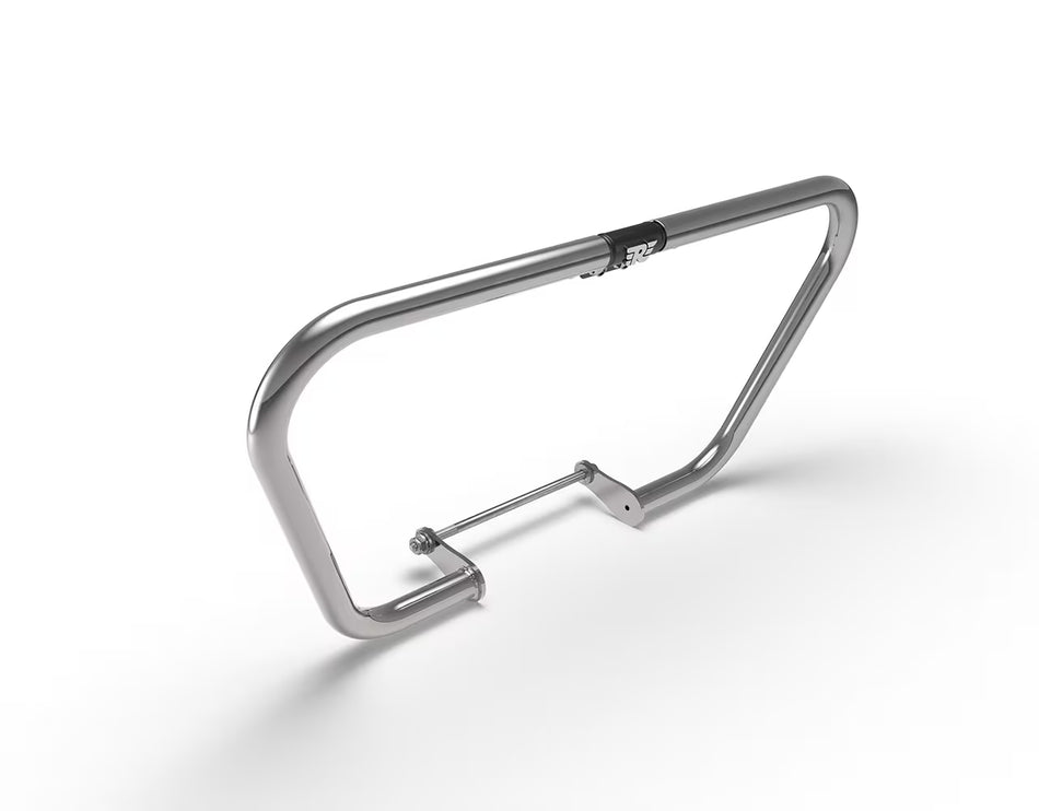 Silver Trapezium Engine Guard For Royal Enfield New Bullet 350
