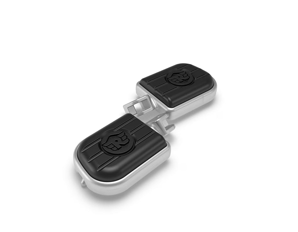 Silver Deluxe Footpegs For Royal Enfield New Bullet 350