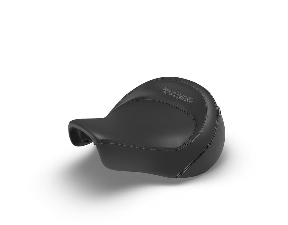 Black Touring Rider Seat For Royal Enfield Meteor 350
