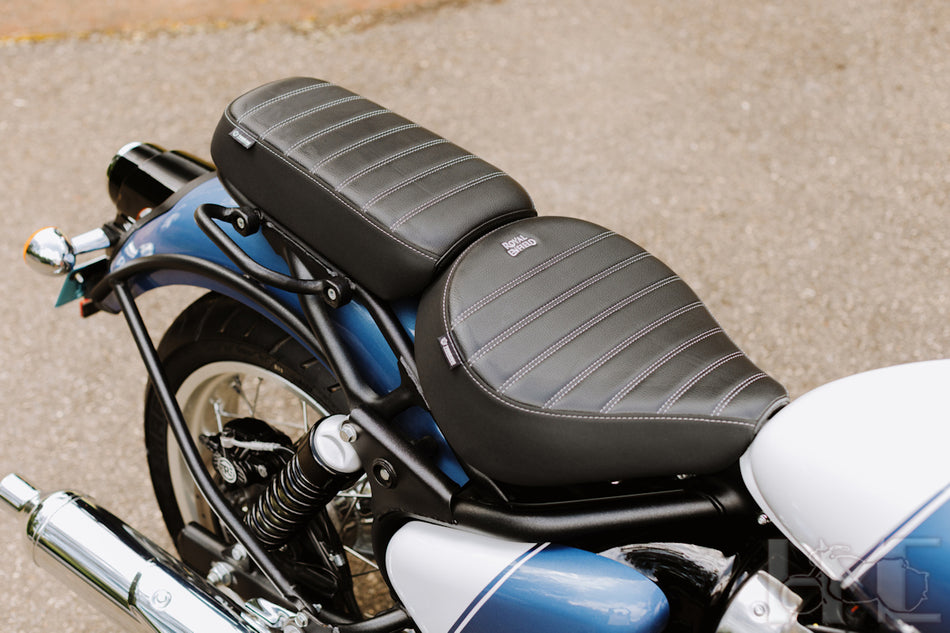 Black Signature Rider Seat For Royal Enfield Classic 650