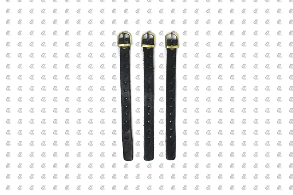 Leather Saddle Bag Black with Saddle Stay Pair For Super Meteor 650