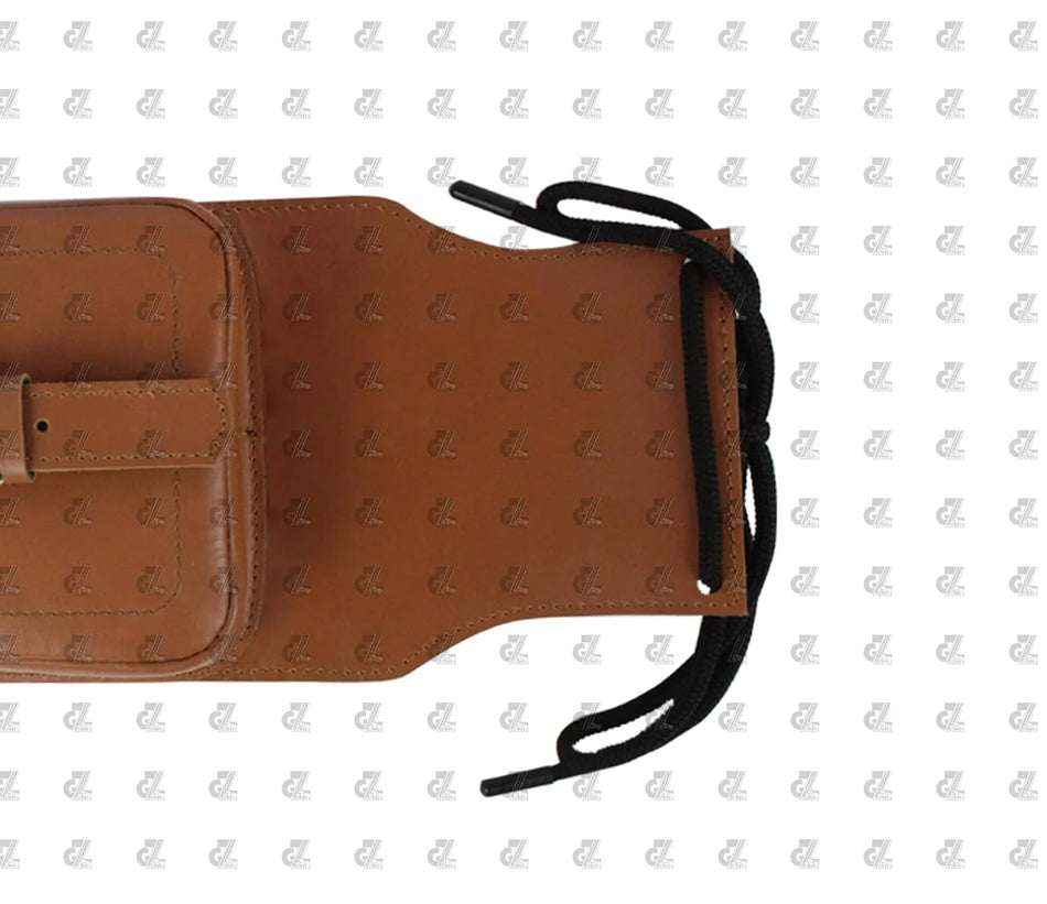 Leather Tank Strap Bag (Brown) for Royal Enfield Continental GT & Interceptor 650