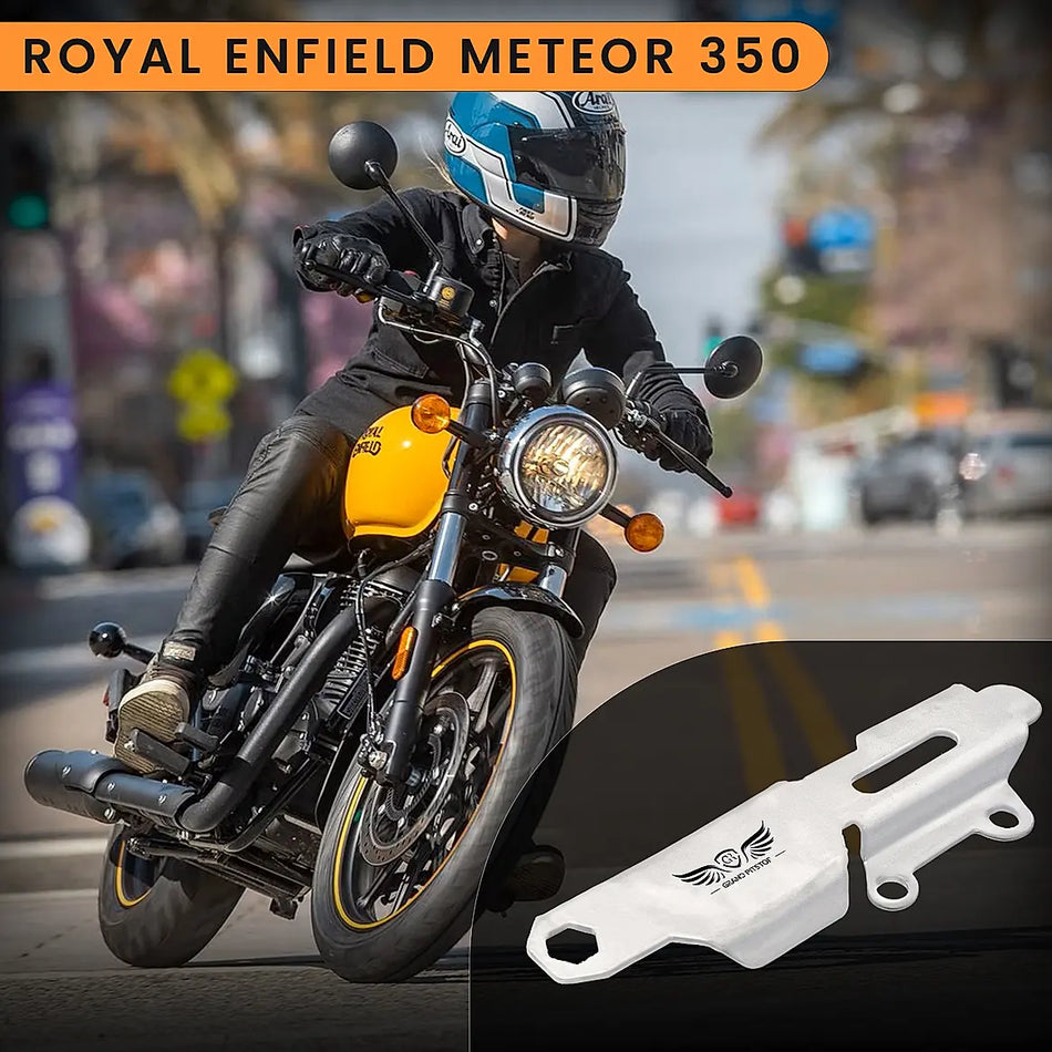 MASTER CYLINDER PROTECTOR Silver for METEOR 350