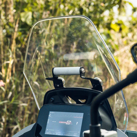 PLOIGOS GPS MOUNT WITH VISOR EXTENDER FOR TVS APACHE RTX 300