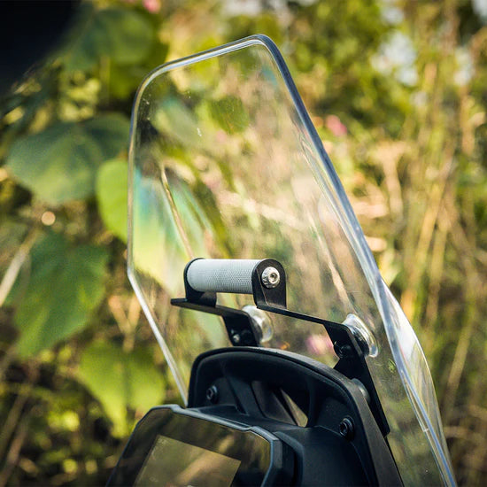 PLOIGOS GPS MOUNT WITH VISOR EXTENDER FOR TVS APACHE RTX 300