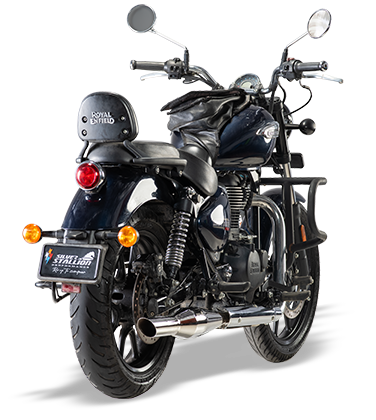 SILVER STALLION EXHAUST SPORTY SILVER FOR REBORN / CLASSIC & METEOR 350