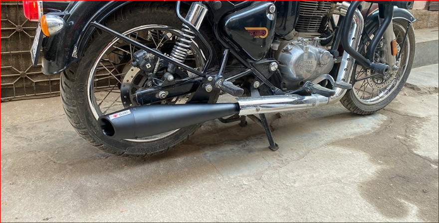 Best Exhaust For Classic 350 Reborn, Dolphin Premium Black