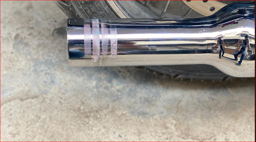 Mini Punjab Chrome Silencer For Classic Reborn , Meteor & Standard Reborn R.E