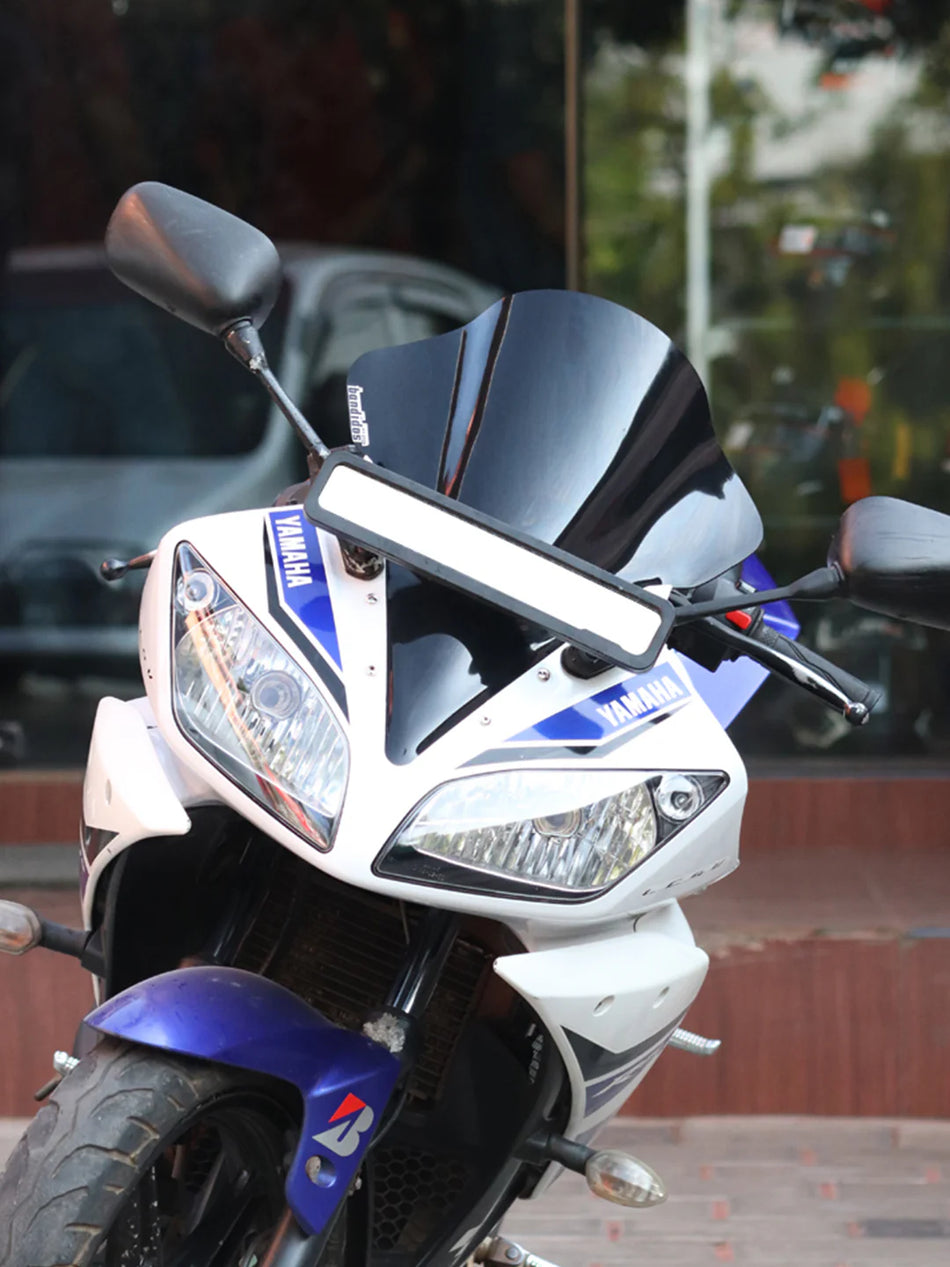 Bubble Visor Black For YAMAHA R15 V1 & R15 V2