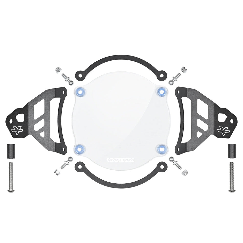 ViaTerra Headlight Guard for Royal Enfield Himalayan - Clear Shield