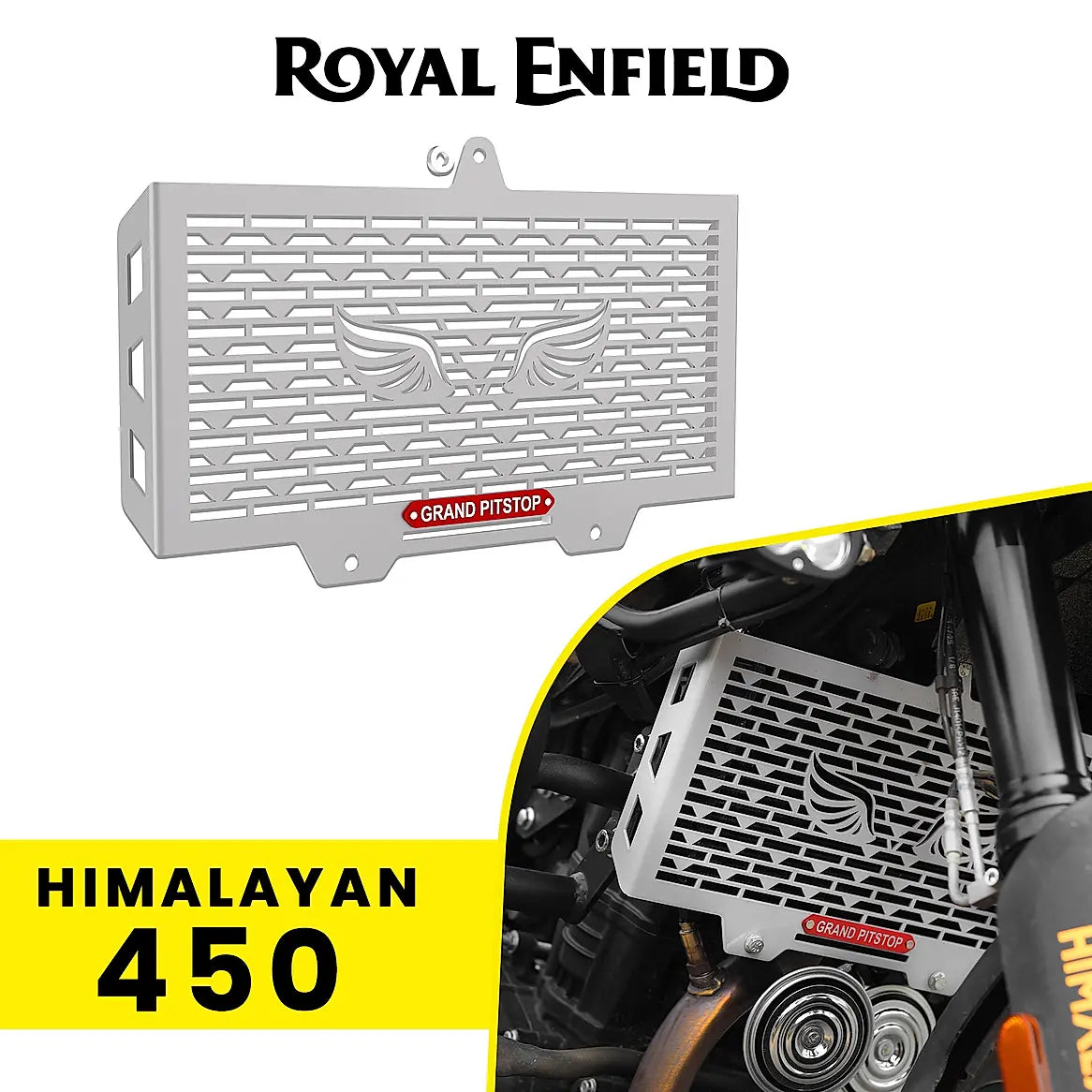 Re Himalayan Radiator Radiator Grill for Himalayan 450 - Silver – Moto Marvels