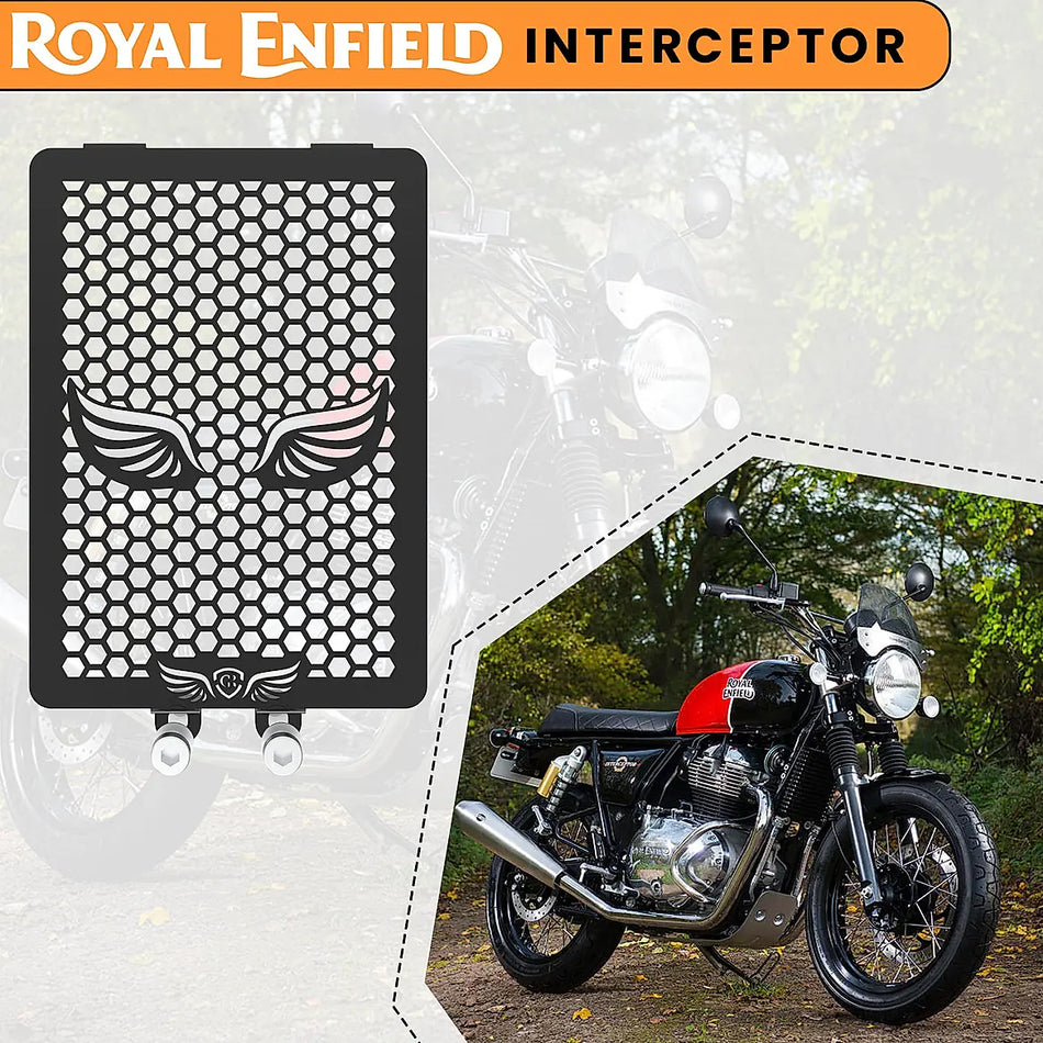 RADIATOR GRILL - Black for INTERCEPTOR 650