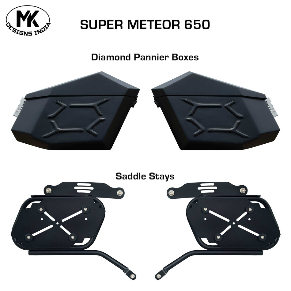 Diamond Panniers For Himalayan 450 & Super Meteor 650