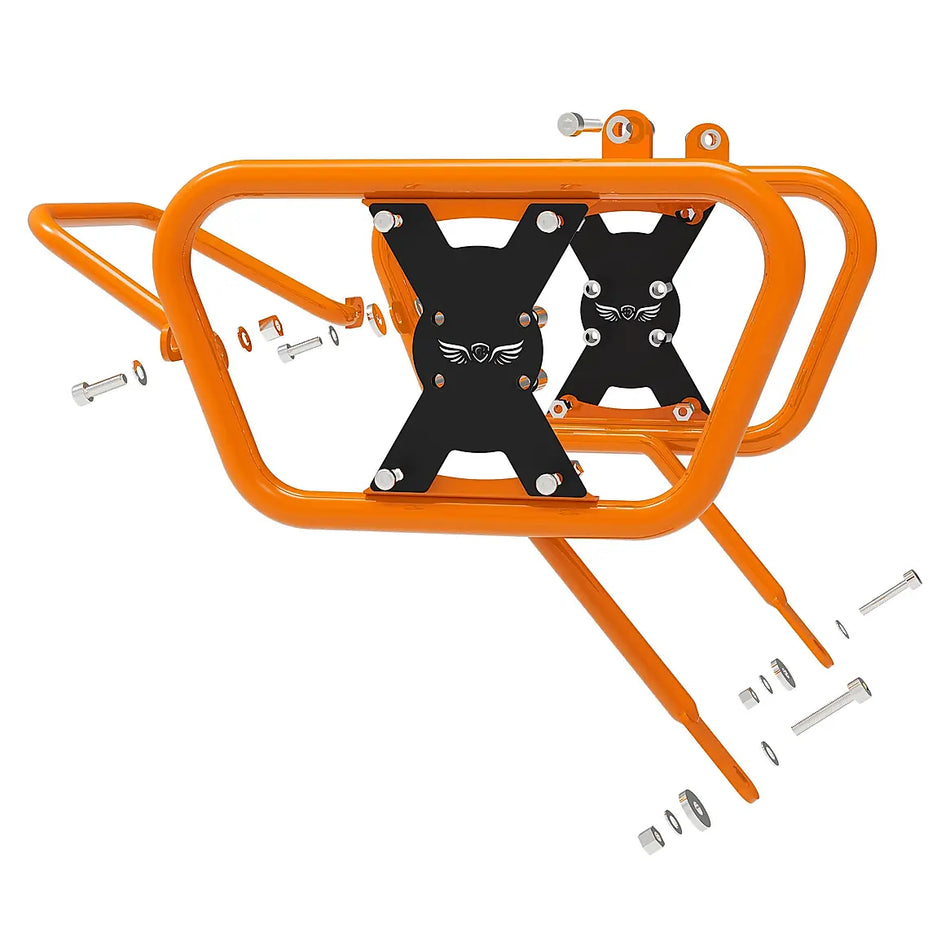 SADDLE STAY (PAIR) ORANGE/BLACK  FOR KTM DUKE 200 GEN 2