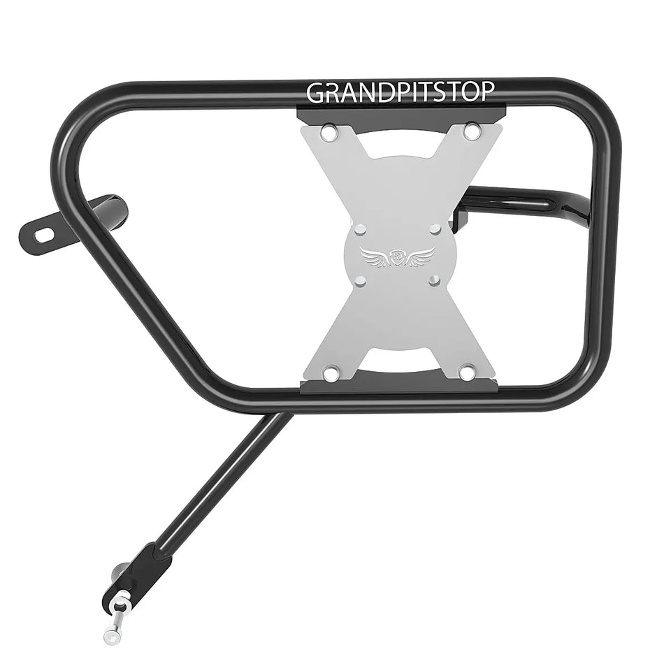 SADDLE STAY (PAIR) - Black/Silver for  INTERCEPTOR 650
