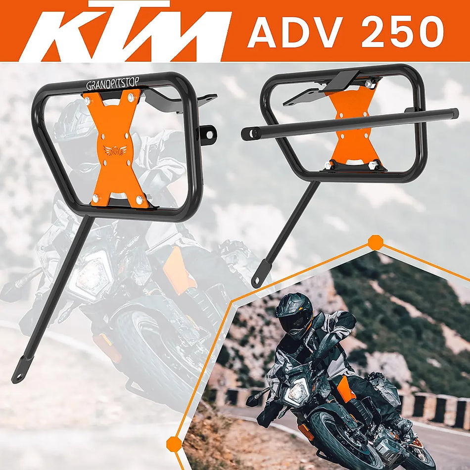 SADDLE STAY (PAIR) BLACK/ ORANGE FOR KTM  ADVENTURE 250