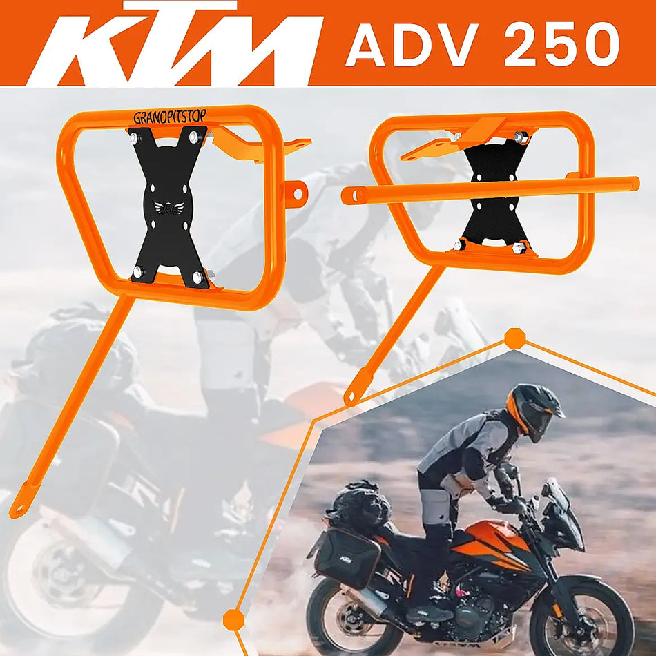 SADDLE STAY (PAIR)  ORANGE/BLACK FOR KTM ADVENTURE 250