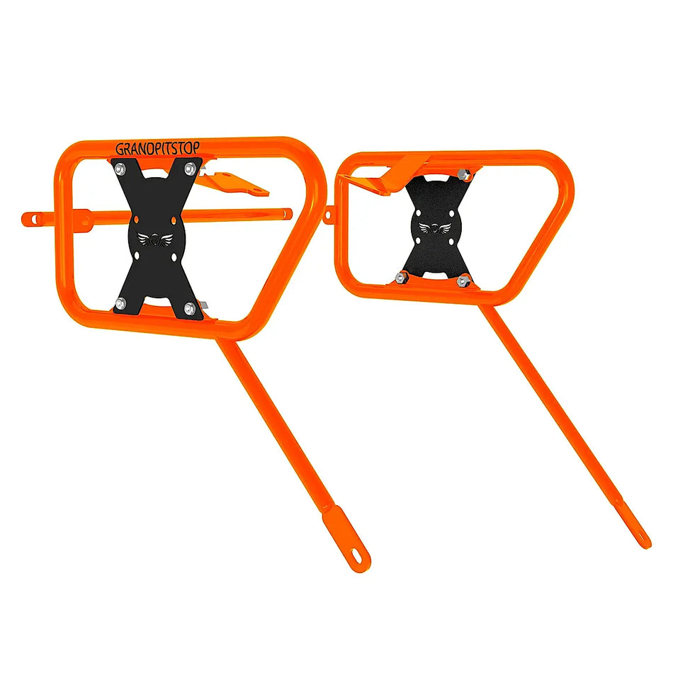 SADDLE STAY (PAIR)  ORANGE/BLACK FOR KTM ADVENTURE 250