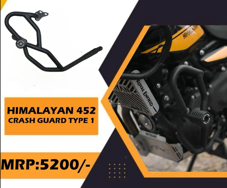 CRASH GUARD WITH DUAL SLIDERS FOR HIMALAYAN 450