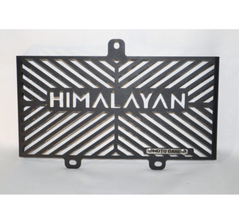 RADIATOR GUARD BLACK & SILVER & RED FOR NEW HIMALAYAN 450