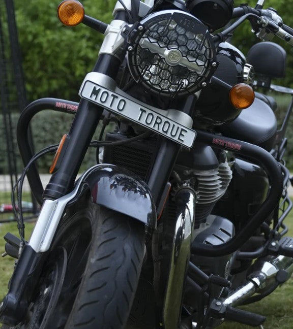 CRASH GUARD V1 BLACK FOR SUPER METEOR 650