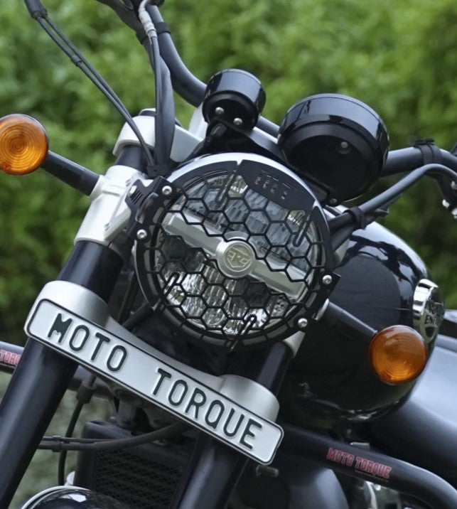 HEADLIGHT GRILL BLACK FOR SUPER METEOR 650