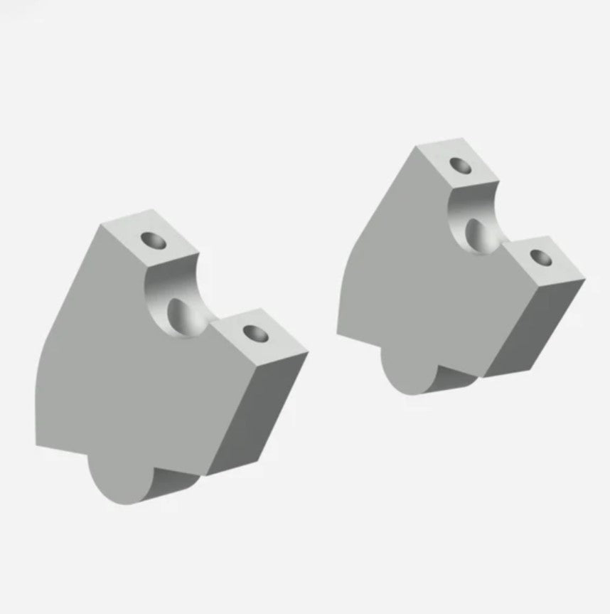HANDLEBAR RISER SILVER FOR HIMALAYAN 411