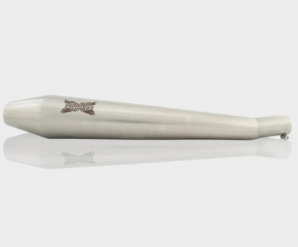LAUNCHER PRO EXHAUST CHROME FOR BULLET 350/500 CLASSIC 350/500 TRAILS 350/500