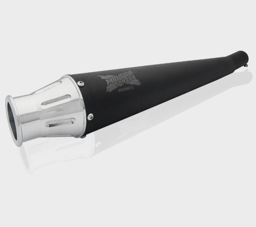 LAUNCHER BLACK EXHAUST FOR BULLET 350/500 CLASSIC 350/500 TRAILS 350/500