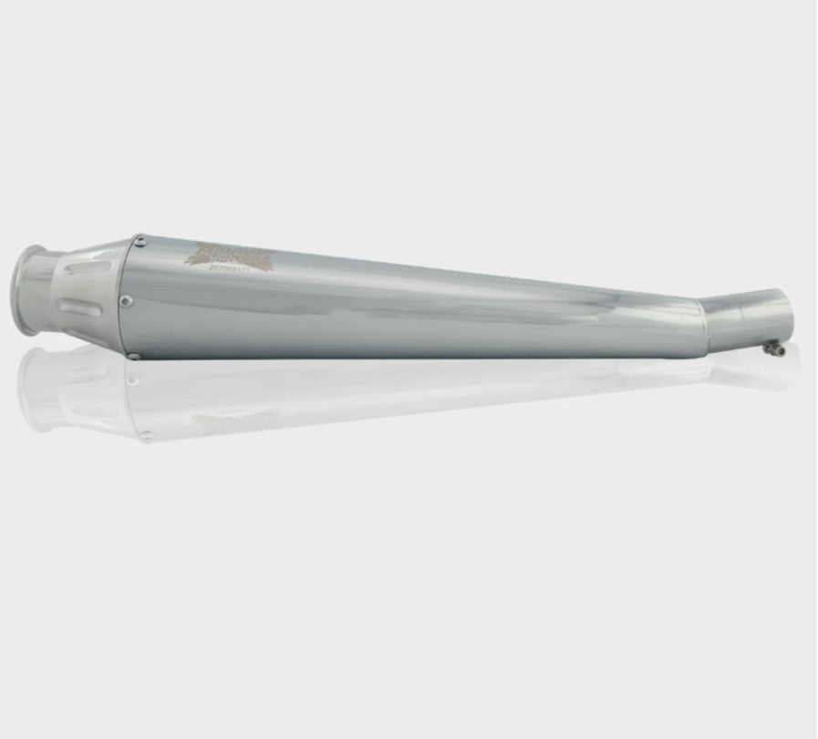 LAUNCHER CHROME EXHAUST FOR BULLET 350/500 CLASSIC 350/500 TRAILS 350/500