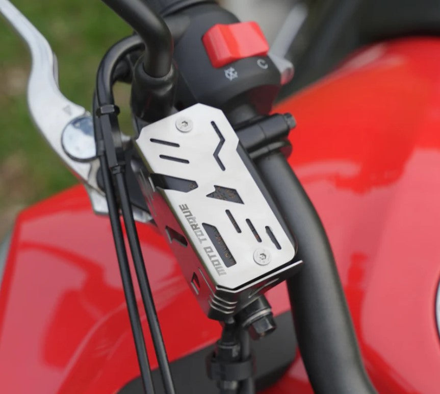 FRONT MASTER CYLINDER GUARD SILVER FOR HONDA NX500