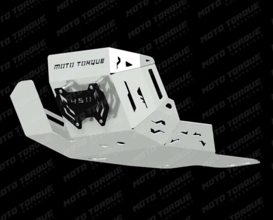 ALUMINIUM SUMP GUARD SILVER FOR GUERRILLA 450