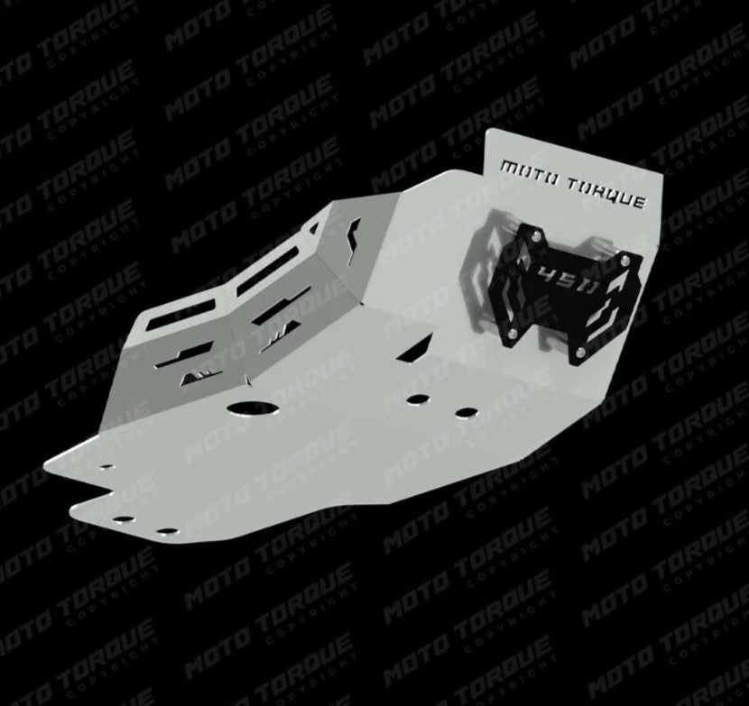 ALUMINIUM SUMP GUARD SILVER FOR GUERRILLA 450