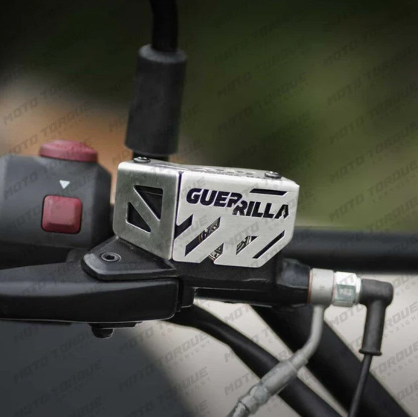 FRONT MASTER CYLINDER GUARD SILVER FOR GUERRILLA 450