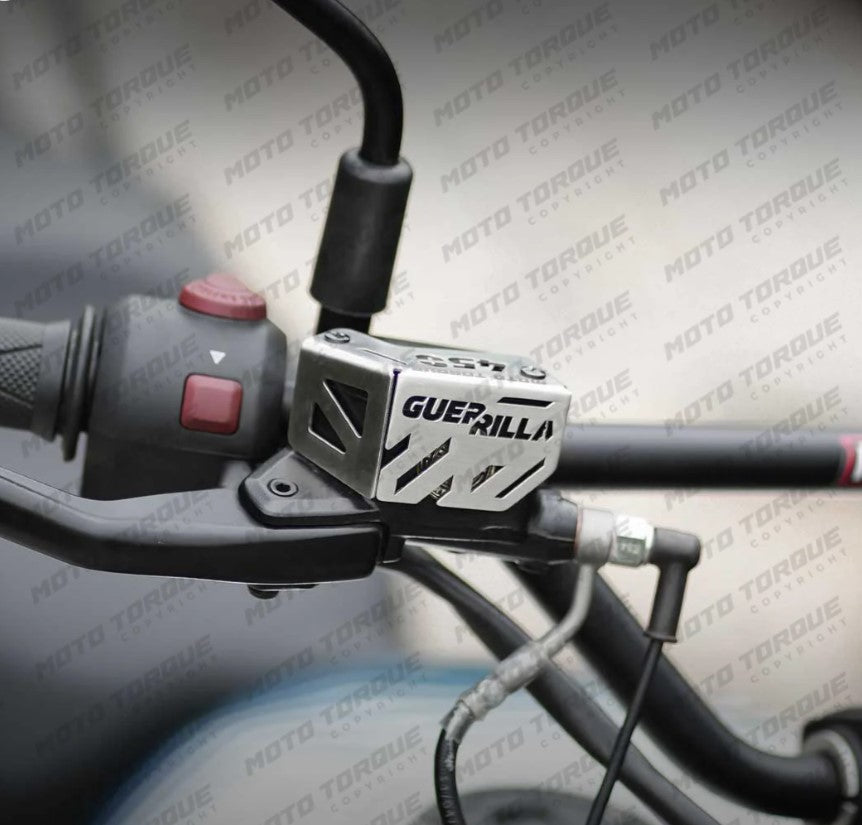 FRONT MASTER CYLINDER GUARD SILVER FOR GUERRILLA 450
