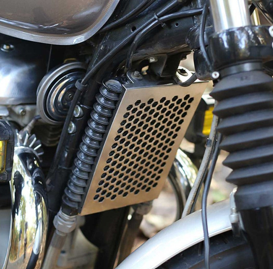 HEXAGON RADIATOR GRILL S.S FOR INTERCEPTOR & CONTINENTAL GT 650