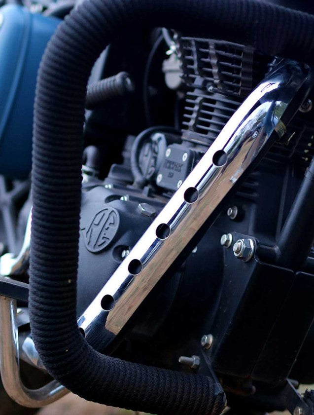 LCB HEATSHIELD CHROME FOR  CLASSIC 350/500 & STD 350 & BULLET 500 & THUNDERBIRD 350